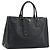 PRADA Galleria Hand Bag Saffiano leather Black Gold