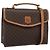 Céline CELINE Macadam Canvas Hand Bag PVC Leather 2way Brown Gold