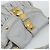 Miu Miu Matelasse Hand Bag Leather 2way Light Blue Gold - vista 6