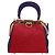 Christian Dior Hand Bag Suede 2way Red Gold - vista 2
