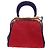 Christian Dior Hand Bag Suede 2way Red Gold - vista 3