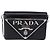 PRADA Chain Shoulder Bag Patent leather Black Silver - vista 13