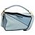LOEWE Puzzle Small Hand Bag Leather 2way Light Blue Gold Tone