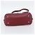 Salvatore Ferragamo Gancini Handtasche Leder 2way Rot Silber - Ansicht 11