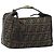 FENDI Zucca Canvas Hand Bag Black Brown
