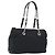 PRADA Chain Shoulder Bag Nylon Black Silver