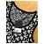 Abito aderente con logo The Kooples Nero Bianco - vista 3