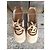 Autre Marque Scarpe Saddle Oxford anni 70 Marrone Crema - vista 3