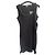 The Kooples Schwarzes Smock-Minikleid mit Rüschen