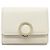 Bulgari Bvlgari Bicolor Leather Compact Tri-fold Wallet Beige Purple