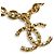 Cambon Chanel Gold Medaillon Anhänger Halskette Golden - Ansicht 8