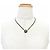 Chanel B25A Leder Coco Mark Camellia Halskette Schwarz Golden - Ansicht 3