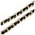 Chanel B25A Leder Coco Mark Camellia Halskette Schwarz Golden - Ansicht 6