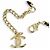 Chanel B25A Leder Coco Mark Camellia Halskette Schwarz Golden - Ansicht 7