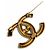 Spilla Chanel B21K Coco Mark Logo D'oro - vista 4
