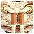 Céline Borsa a sacchetto Celine 19653 Teen Canvas Leather Triomphe Marrone Beige - vista 10