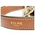 Céline Borsa a sacchetto Celine 19653 Teen Canvas Leather Triomphe Marrone Beige - vista 11