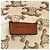 Céline Borsa a sacchetto Celine 19653 Teen Canvas Leather Triomphe Marrone Beige - vista 12