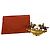 Hermès Spilla HERMES Vintage in metallo cloisonné Rosso D'oro Verde - vista 2