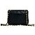 Borsa a tracolla Chanel Matelassé Coco Mark in pelle di agnello Nero - vista 3