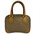 Borsa a mano in pelle GUCCI Old Gucci Micro GG Logo Pattern Marrone - vista 3