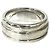 Tiffany & Co Tiffany Vintage Grooved Double Line Band Ring Silber - Ansicht 4