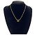 Collana Pendente CHANEL Vintage Motif Coco Mark GP D'oro - vista 2
