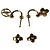 Pendientes Blooming Louis Vuitton Dorado - vista 5