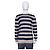 Autre Marque Fradi Gestreifter Rundhalspullover Beige Marineblau