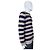 Autre Marque Fradi Gestreifter Rundhalspullover Beige Marineblau - Ansicht 3