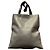 Fendi Flat Tote Bag Leder und Wildleder Grau Braun - Ansicht 2