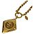 Chanel Coco Mark Halskette mit Diamantmotiv Golden