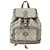 Gucci GG Supreme Interlocking G Rucksack Braun Grau
