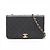 Borsa a tracolla Chanel Matelassé in pelle di agnello Nero