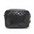 Chanel Matelassé Lammleder Schultertasche mit Fransen und Kette Schwarz - Ansicht 2