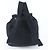 Prada Tessuto Nylon Triangle Logo Leather Backpack Black Navy blue - view 3