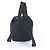 Prada Tessuto Nylon Triangle Logo Leather Backpack Black - view 3