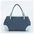 Borsa Tote Gucci Craft in denim e pelle Blu - vista 3