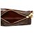 Louis Vuitton Brown Monogram Papillon Pochette Marrone - vista 4
