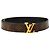 Cintura reversibile Louis Vuitton Brown Monogram Initiales Marrone
