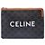 Céline Clutch Celine Small Triomphe de lona revestida marrón Castaño Marrón oscuro