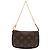 Louis Vuitton Brown Monogram Mini Pochette Accessoires Marrone