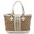 Borsa Tote Gucci Beige Small GG Canvas Web Libeccio Sunset