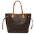 Louis Vuitton Brown Monogram Neverfull MM Braun