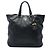 Tote aperta convertibile Prada in vitello spazzolato nero