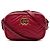 Gucci Mini GG Marmont Crossbody aus gestepptem Leder in Rot