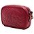 Gucci Mini GG Marmont Crossbody aus gestepptem Leder in Rot - Ansicht 2