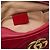 Gucci Mini GG Marmont Crossbody aus gestepptem Leder in Rot - Ansicht 5