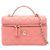 Beauty Case Chanel Pink CC Quilted Caviar Vanity Case Rosa