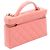 Beauty Case Chanel Pink CC Quilted Caviar Vanity Case Rosa - vista 2